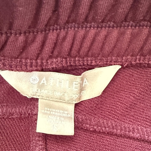 Athleta Burgundy Joggers with Zippered Pocket - Picture 6 of 9